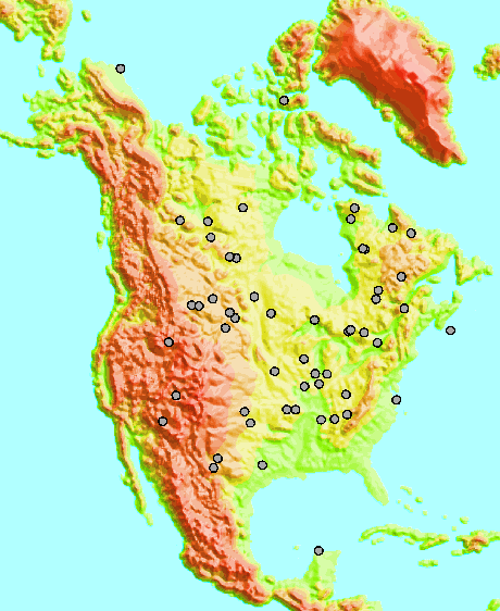 impact craters north america.gif (64674 bytes)